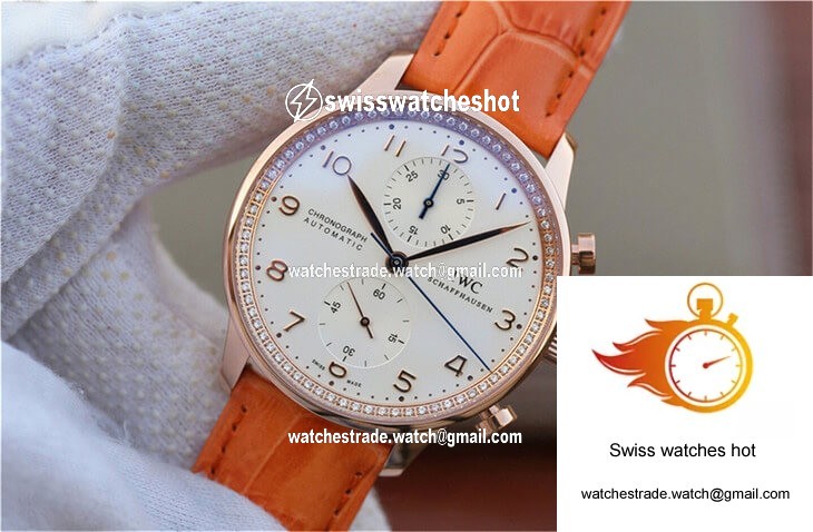 IWC Portuguese ZF Factory Orange Cowhide Strap 3