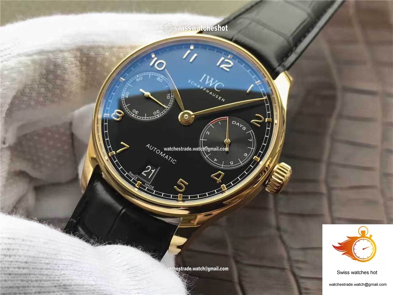IWC Portugieser IW500101 ZF Factory Black Dial 3