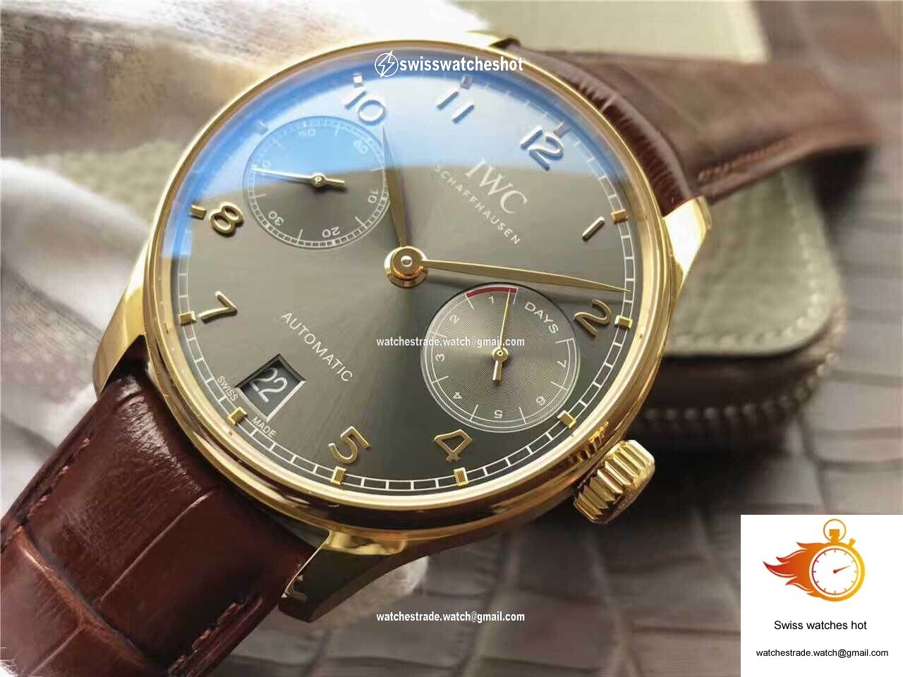 IWC Portugieser IW500101 ZF Factory Yellow Gold Case 3