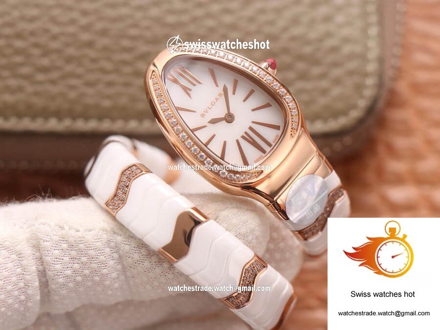 Bvlgari Serpenti 102202 BV Factory Rose Gold White Dial 3