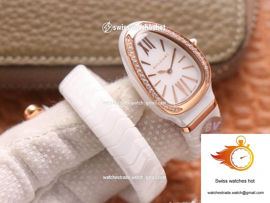 Bvlgari Serpenti 102613 BV Factory White Ceramic Dial 3