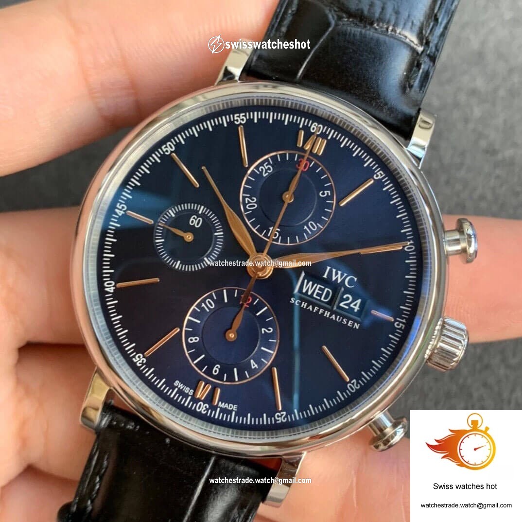 IWC Portofino IW391036 ZF Factory Stainless Steel Blue Dial 3
