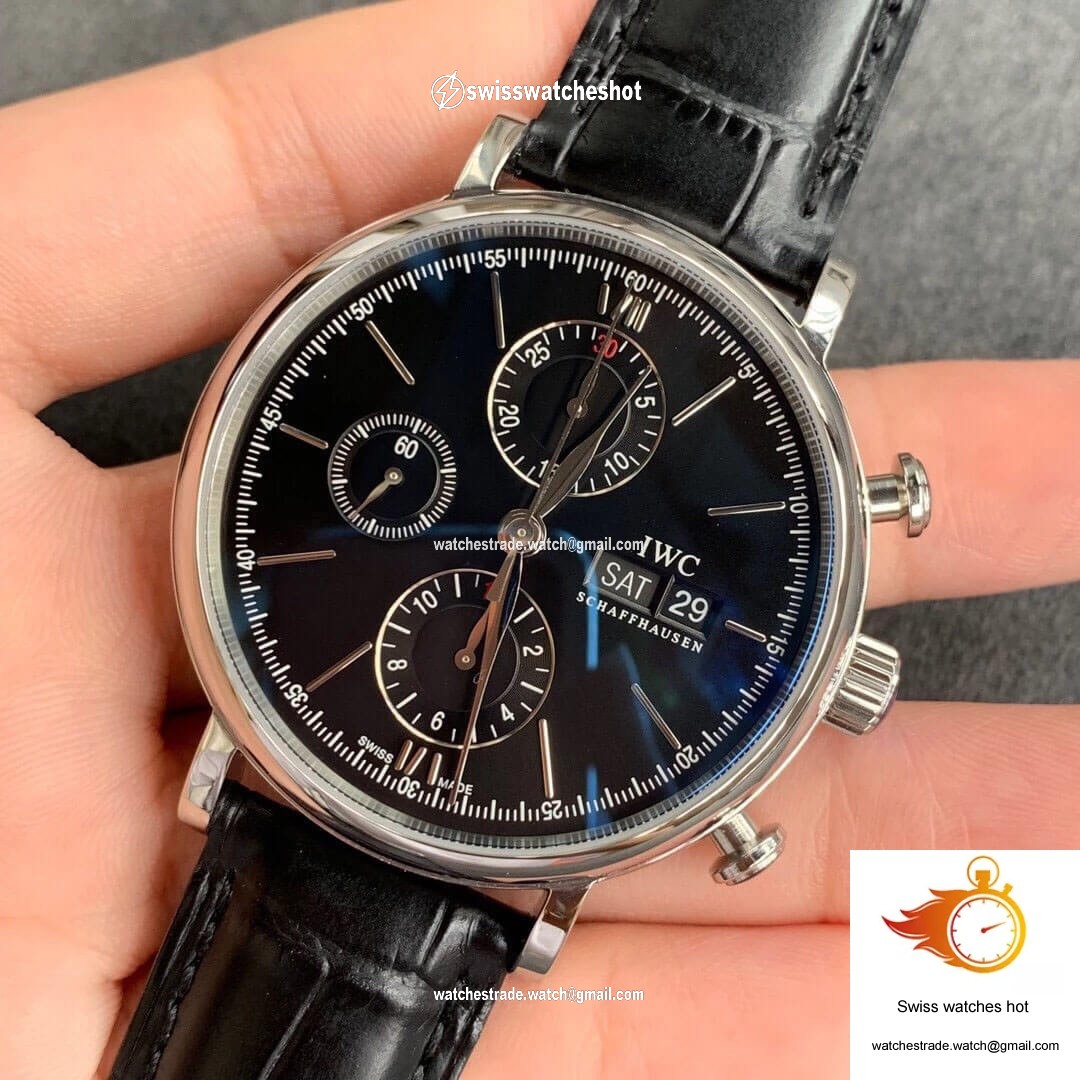 IWC Portofino IW391008 ZF Factory Stainless Steel Black Dial 3