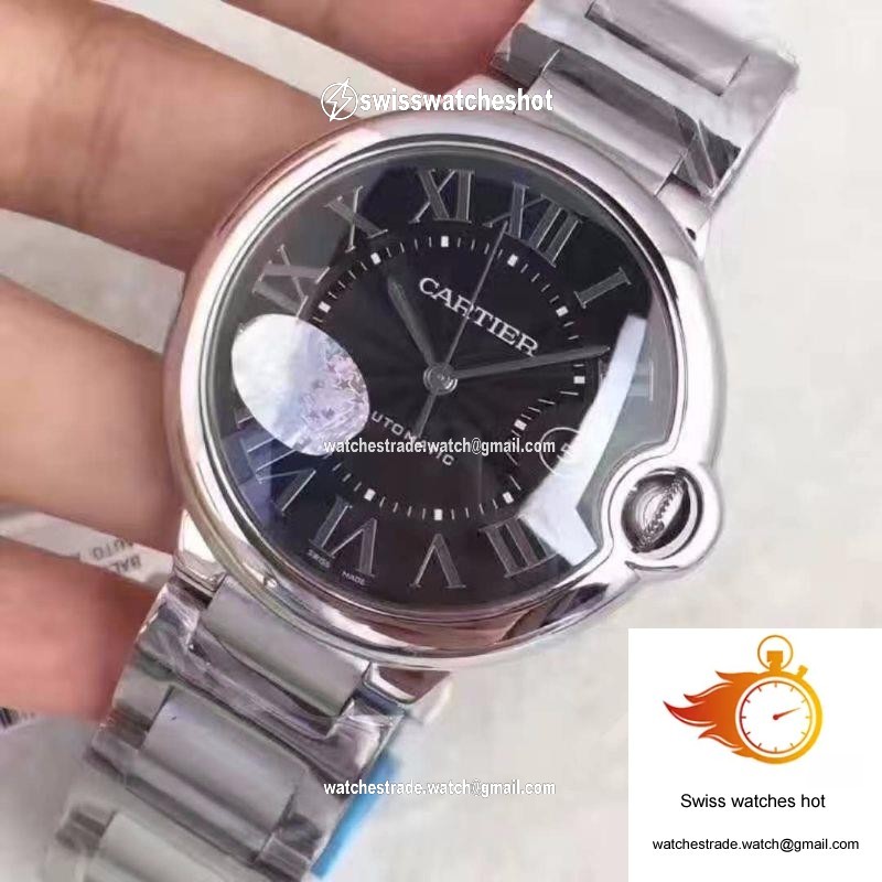 Cartier Ballon Bleu 42MM W6920042 V6 Factory Black Dial 3