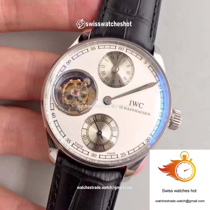 IWC Portugieser Tourbillon Regulator IW544603 YL Factory White Dial 3