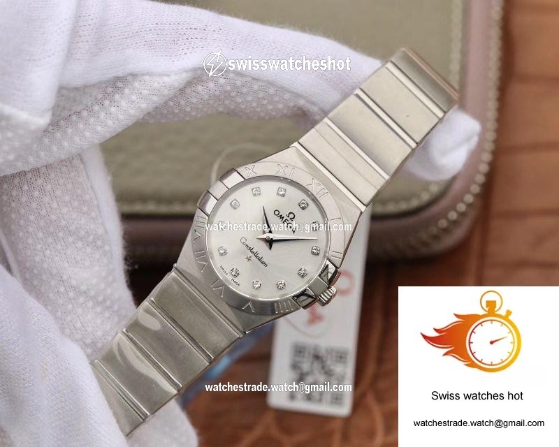 Omega Constellation Ladies 123.10.27.60.55.001 TW Factory Silver Dial 3