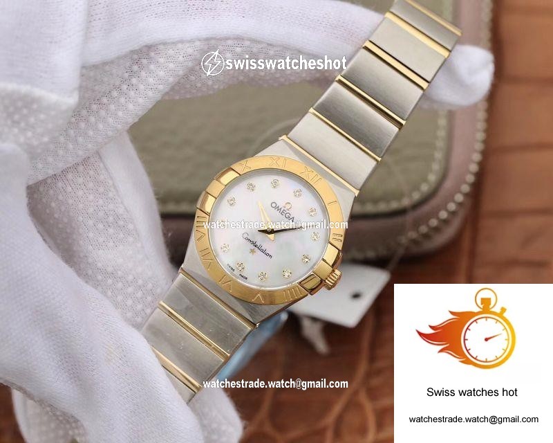 Omega Constellation Ladies 1371.71.00 TW Factory White Mother-Of-Pearl Dial 3