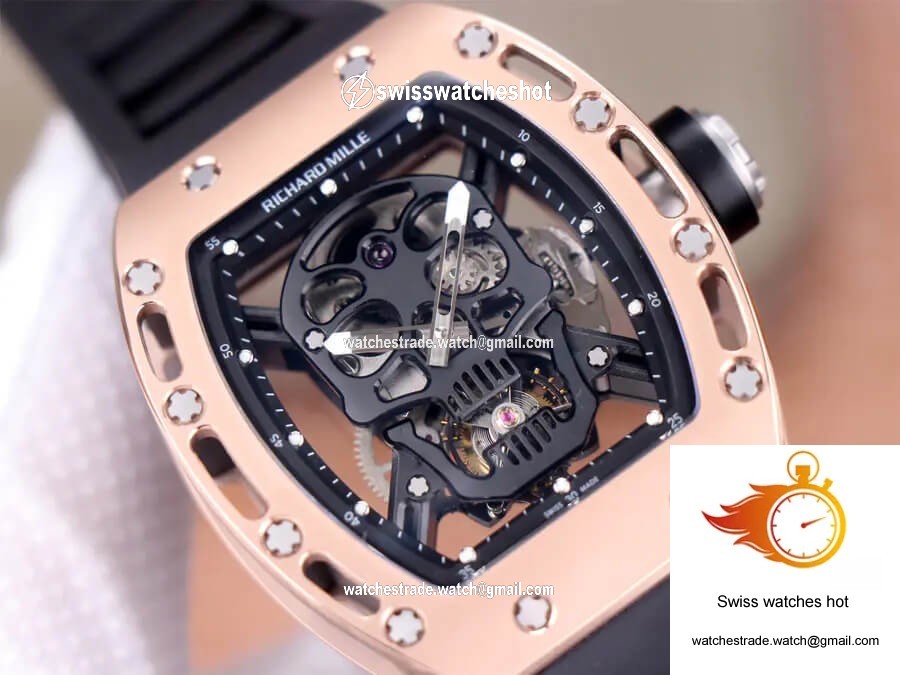 Richard Mille RM52-01 Tourbillon JB Factory Ceramic Skull Dial 3