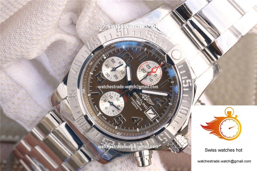 Breitling Avenger II A1338111/F564/170A GF Factory Bituminous Coal Color Dial 3