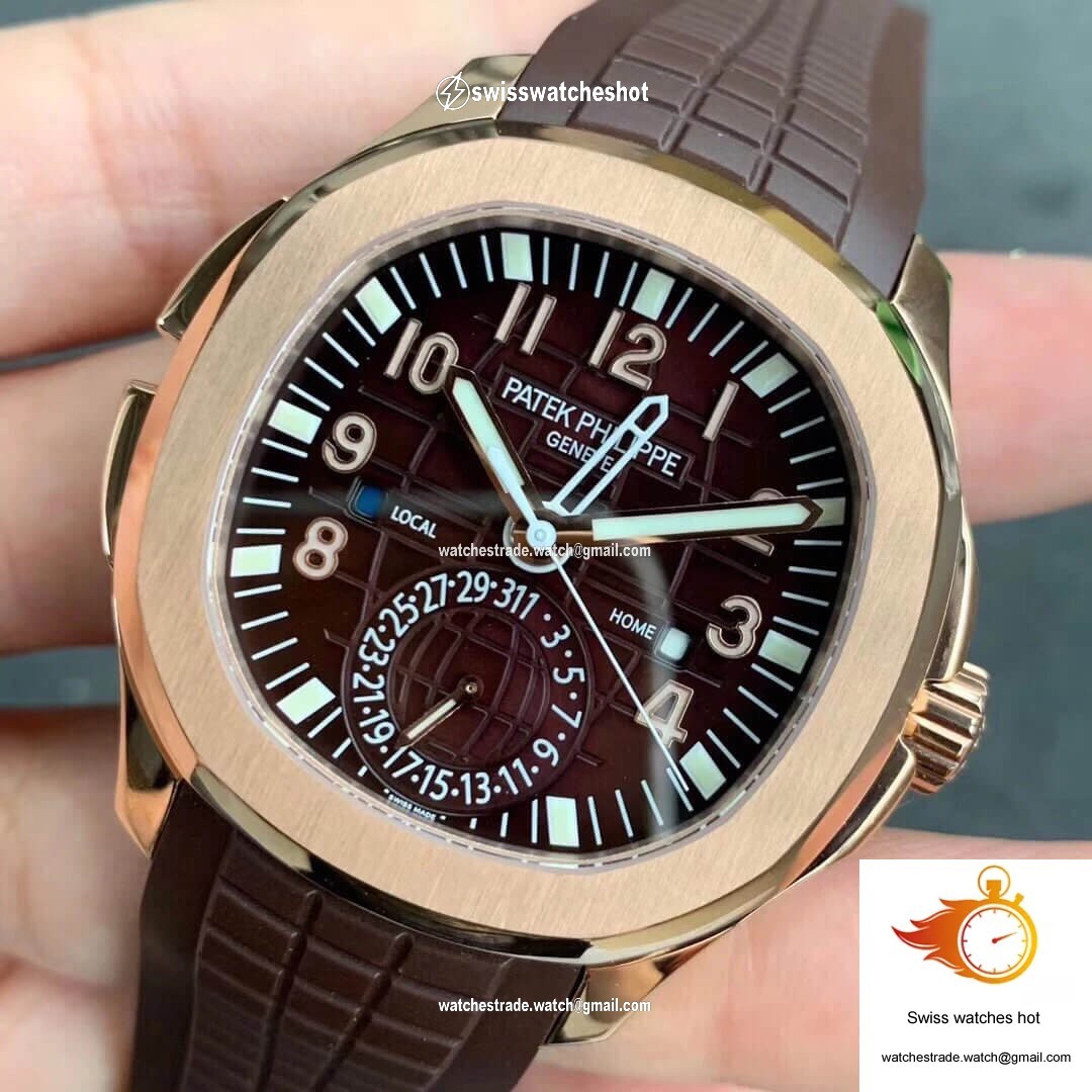 Patek Philippe Aquanaut 5164R-001 GR Factory Rose Gold Brown Dial 3