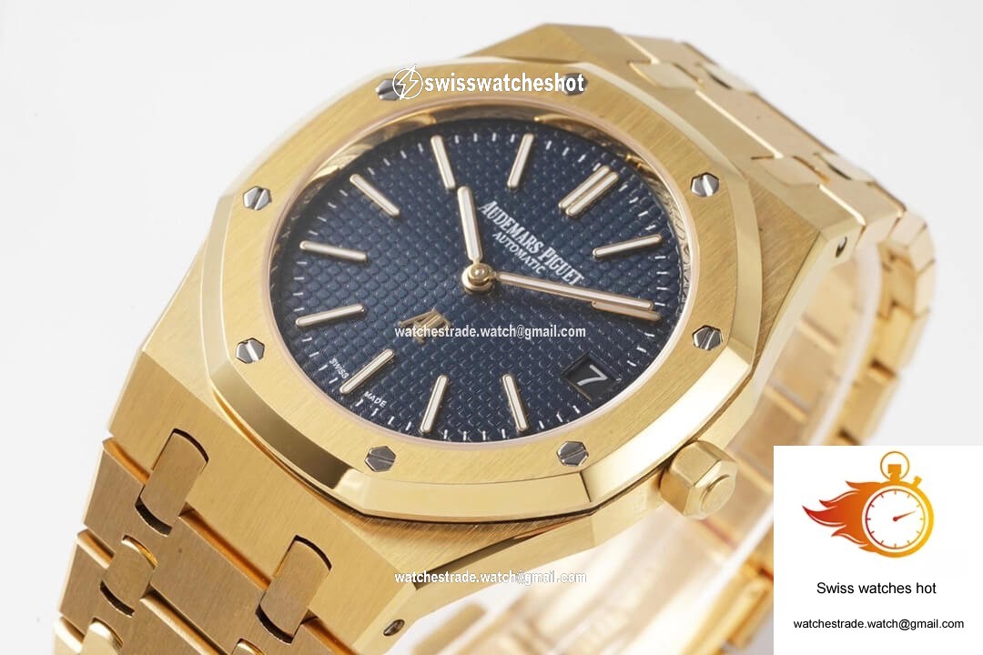 Audemars Piguet Royal Oak 15202BA.OO.1240BA.01 KZ Factory Yellow Gold Blue Dial 3