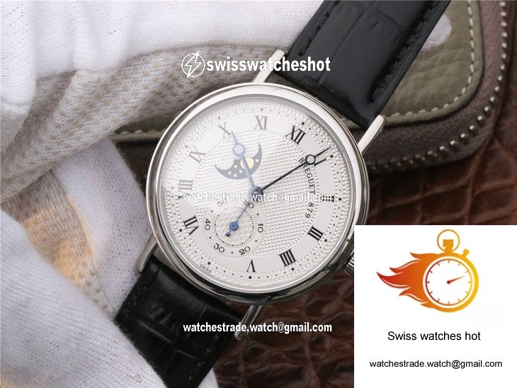 Breguet Classique Moonphase 4396 Stainless Steel White Dial 3