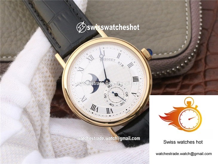 Breguet Classique Moonphase 4396 Yellow Gold White Dial 3