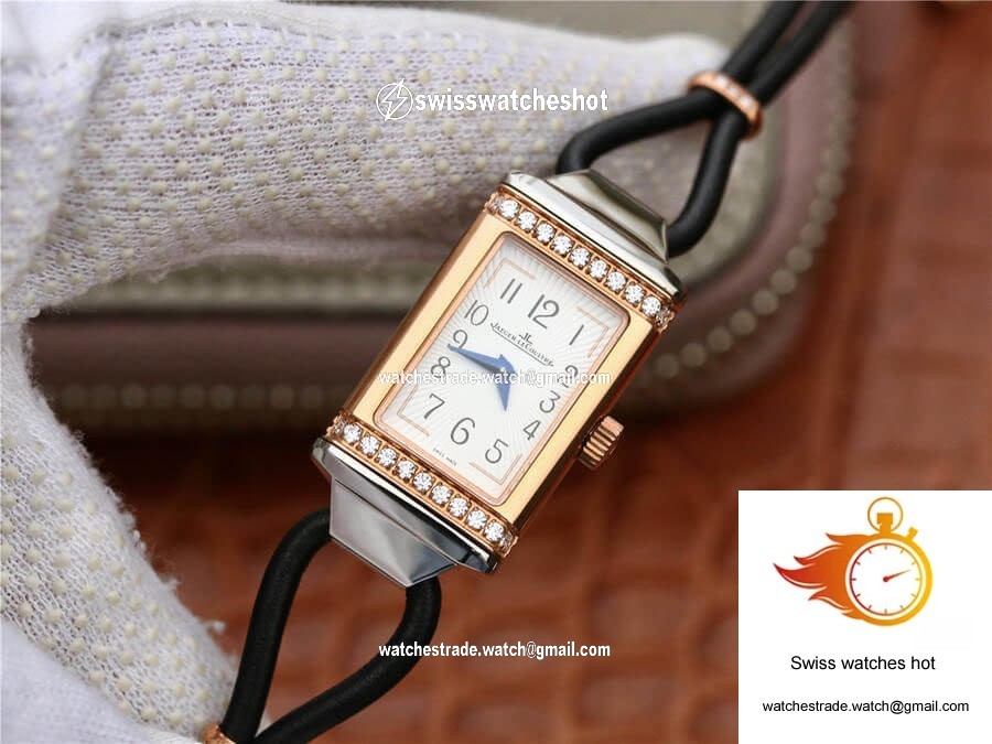 Jaeger-LeCoultre Reverso 3264520 MG Factory Diamond White Dial 3