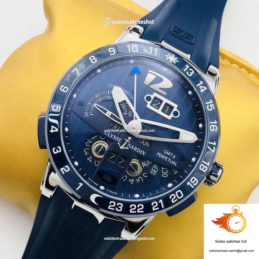 Ulysse Nardin El Toro 320-00/BQ TW Factory Ceramics Blue Dial 3