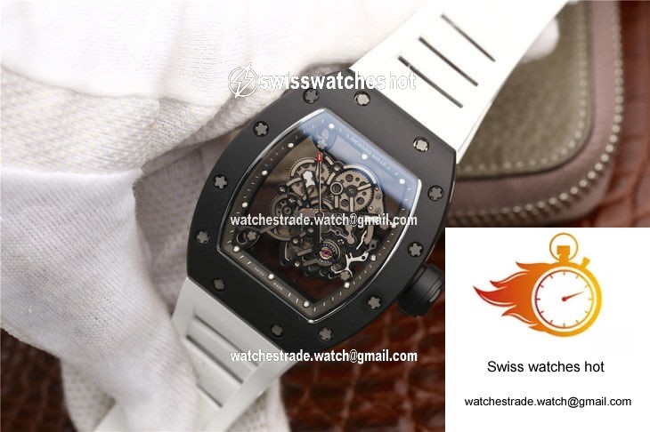 Richard Mille RM055 KV Factory Ceramics White Strap 3