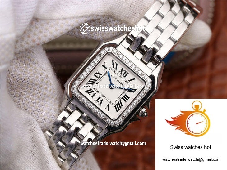 Cartier Panthere De Medium Ladies W4PN0008 GF Factory Silver Dial 3
