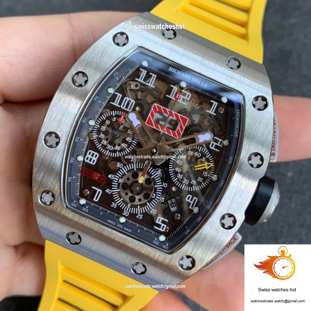 Richard Mille RM11 KV Factory Titanium Yellow Strap 3