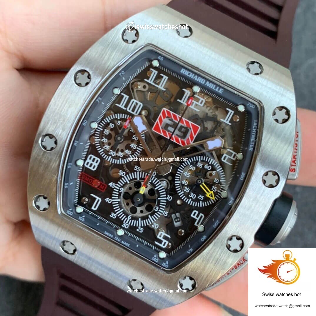 Richard Mille RM11 KV Factory Titanium Brown Strap 3
