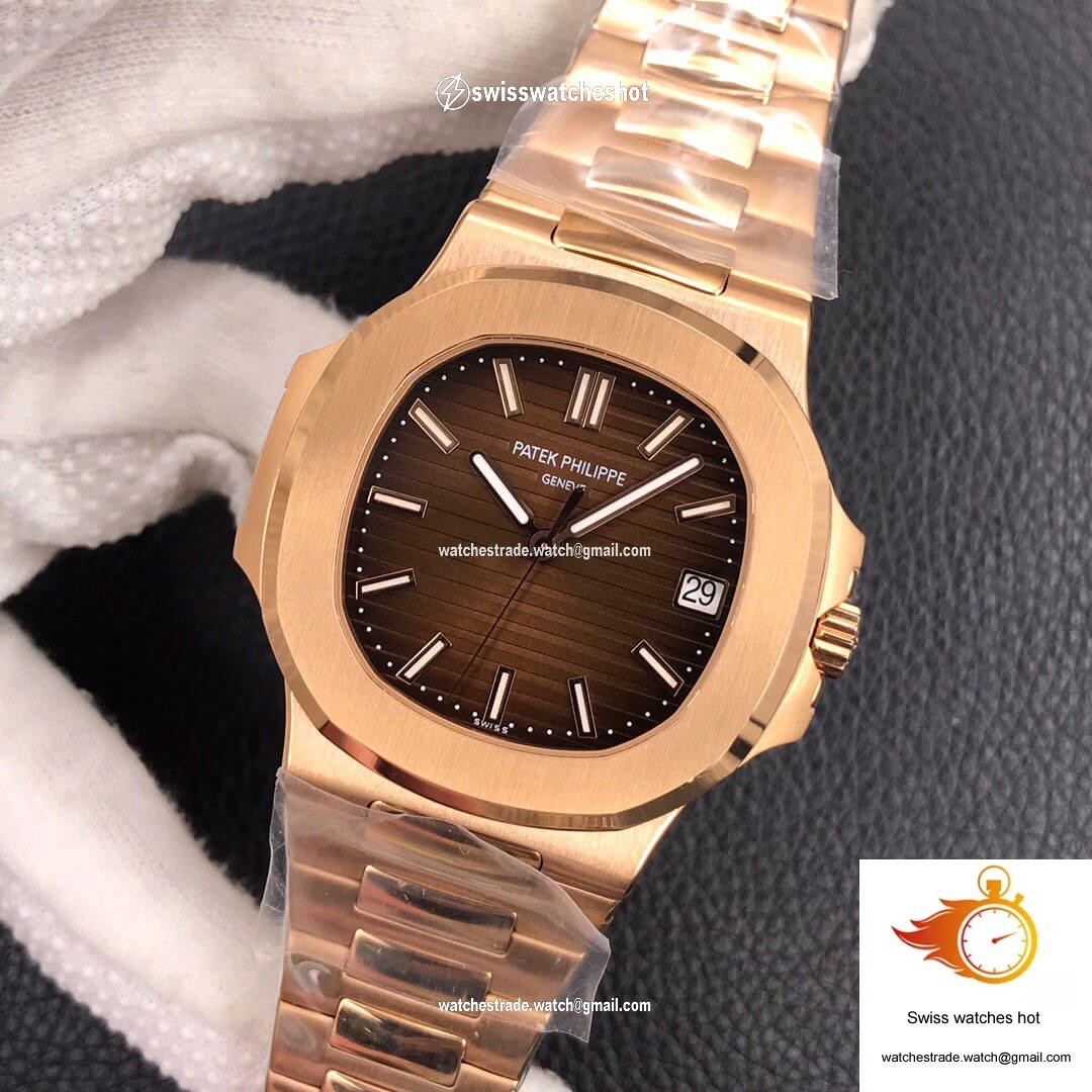 Patek Philippe Nautilus 5711/1R-001 3K Factory Dark Brown Dial 3
