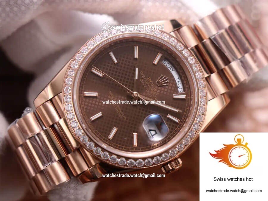 Rolex Day-Date M228345RBR-0005 EW Factory Chocolate Color Dial 3
