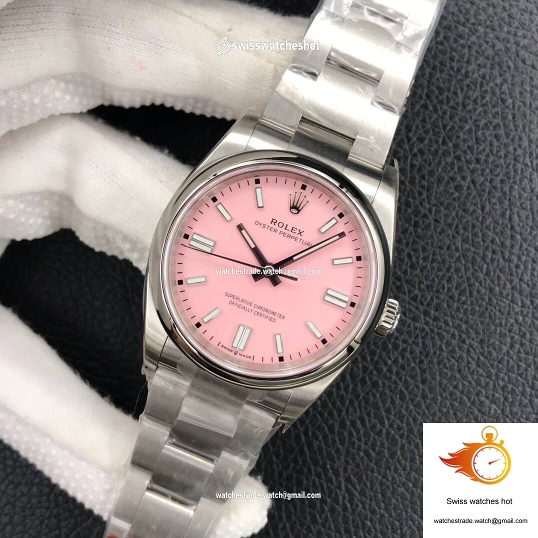 Rolex Oyster Perpetual M126000-0008 36MM EW Factory Candy Pink Dial 3