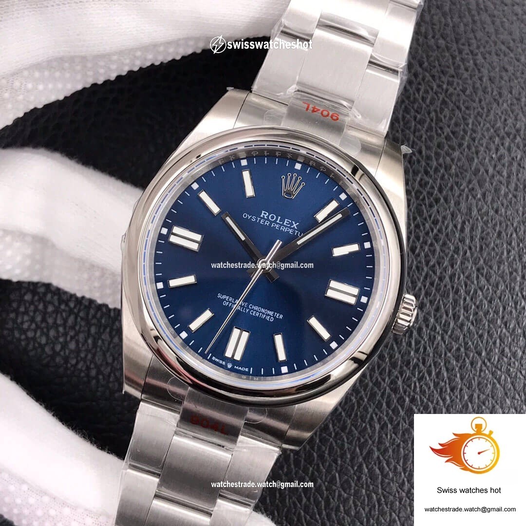Rolex Oyster Perpetual M124300-0003 41MM EW Factory Blue Dial 3