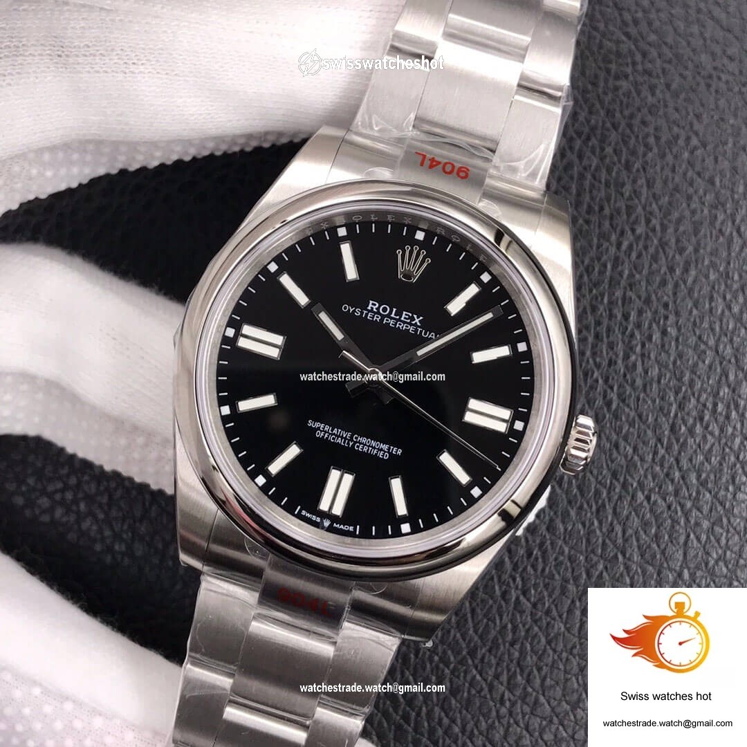 Rolex Oyster Perpetual M124300-0002 41MM EW Factory Black Dial 3