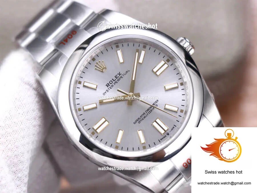 Rolex Oyster Perpetual M124300-0001 41MM EW Factory Silver Dial 3