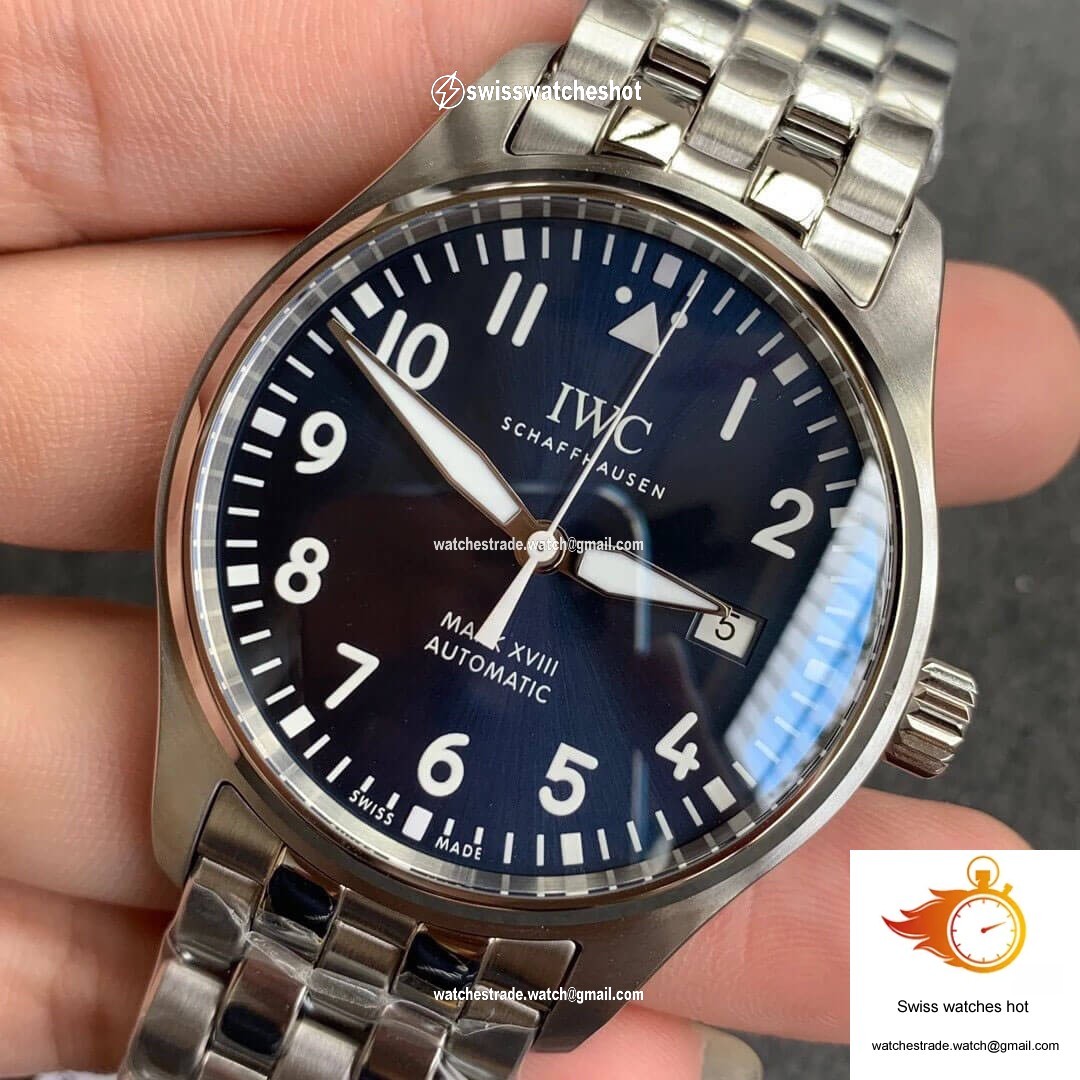 IWC Pilot IW327014 V7 Factory Blue Dial 3