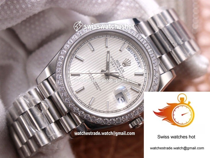Rolex Day-Date M228349RBR-0007 EW Factory Silver Dial 3