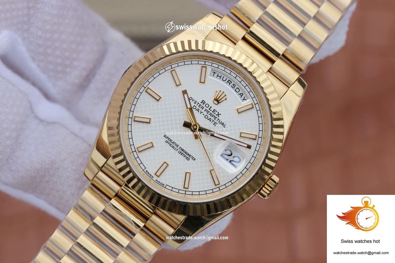 Rolex Day-Date M228238-0008 EW Factory Silver Dial 3