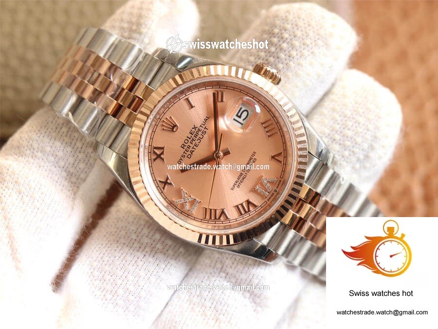 Rolex Datejust M126231-0027 EW Factory Diamonds Rose Gold Dial 3