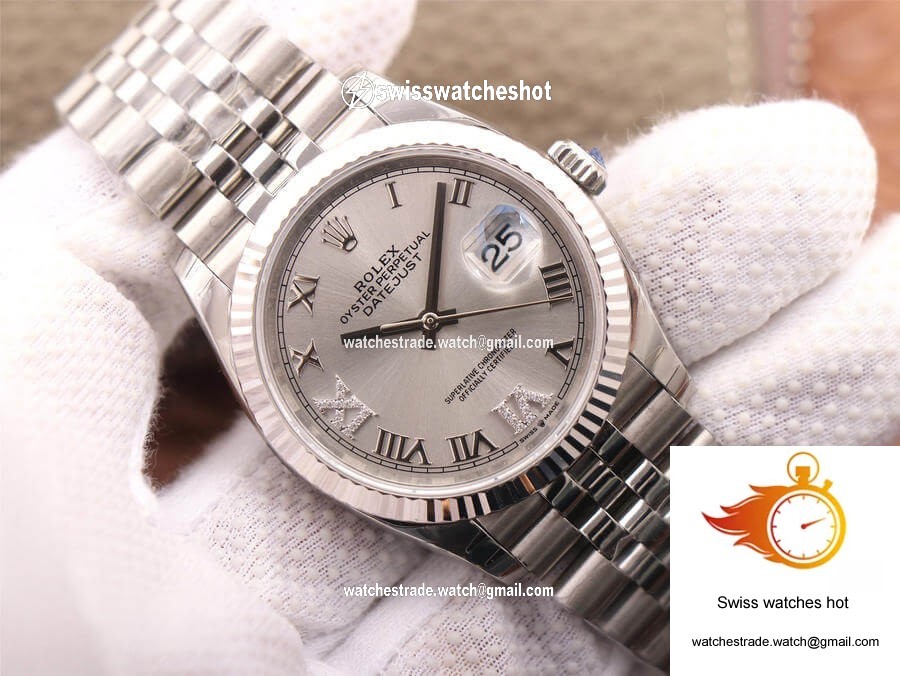 Rolex Datejust M126234-0029 EW Factory Diamond Silver Dial 3