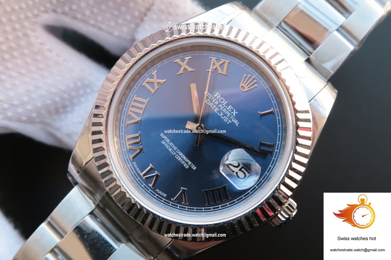 Rolex Datejust 116334 EW Factory Blue Dial 3