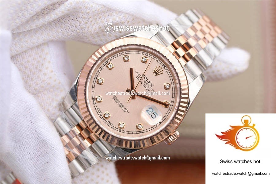 Rolex Datejust M126331-0008 EW Factory Rose Gold Sundust Dial 3
