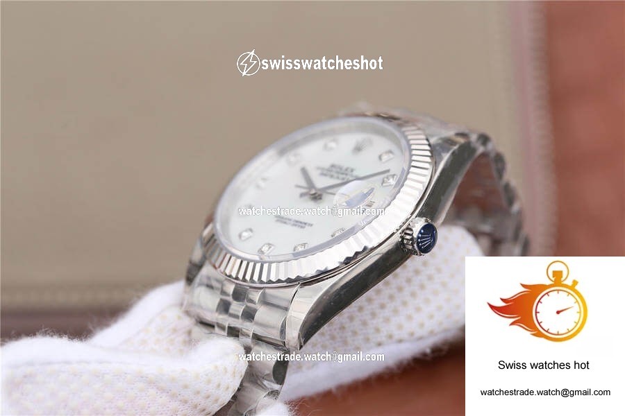 Rolex Datejust M126334-0020 EW Factory White Mother-Of-Pearl Dial 3