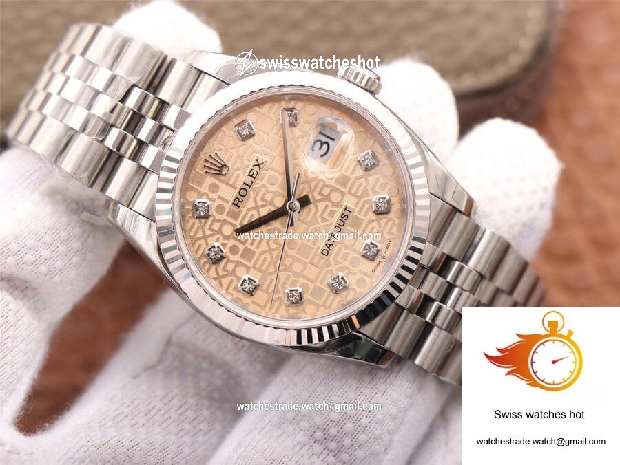 Rolex Datejust M126234-0023 36MM EW Factory Diamond-Studded Dial 3