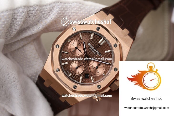 Audemars Piguet Royal Oak Chronograph 26331OR.OO.D821CR.01 OM Factory Brown Dial 3