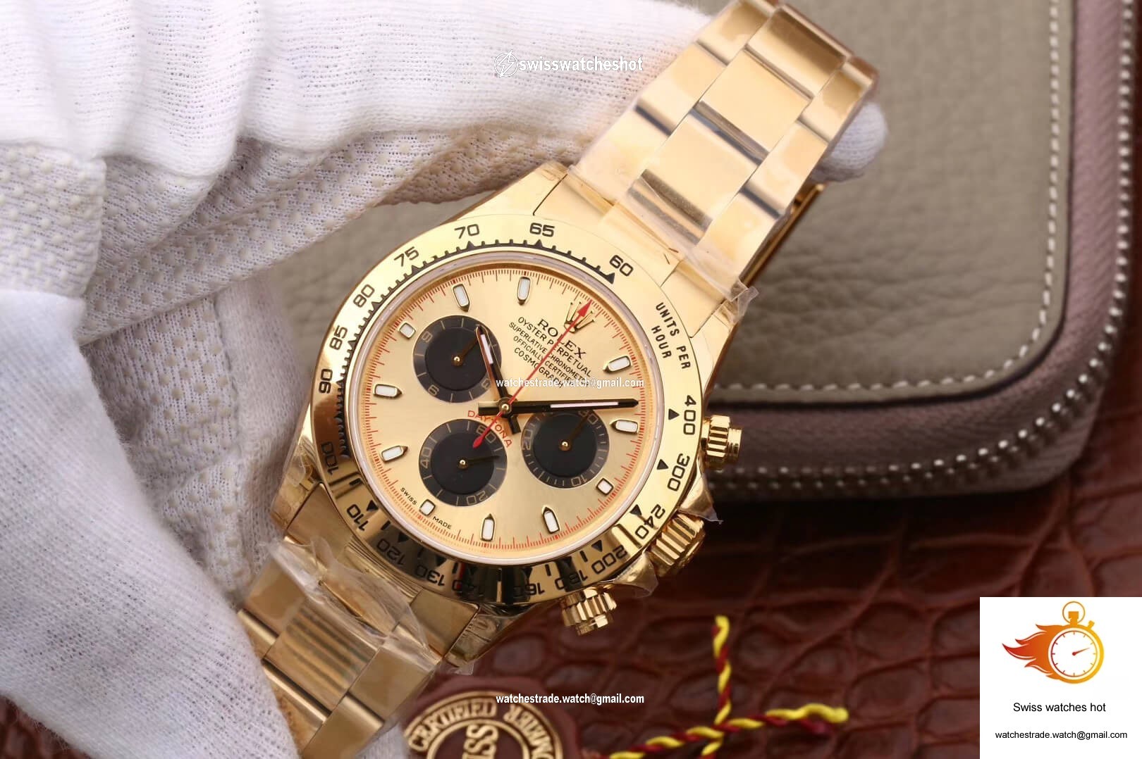 Rolex Daytona Cosmograph 116508 JH Factory Yellow Gold Dial 3