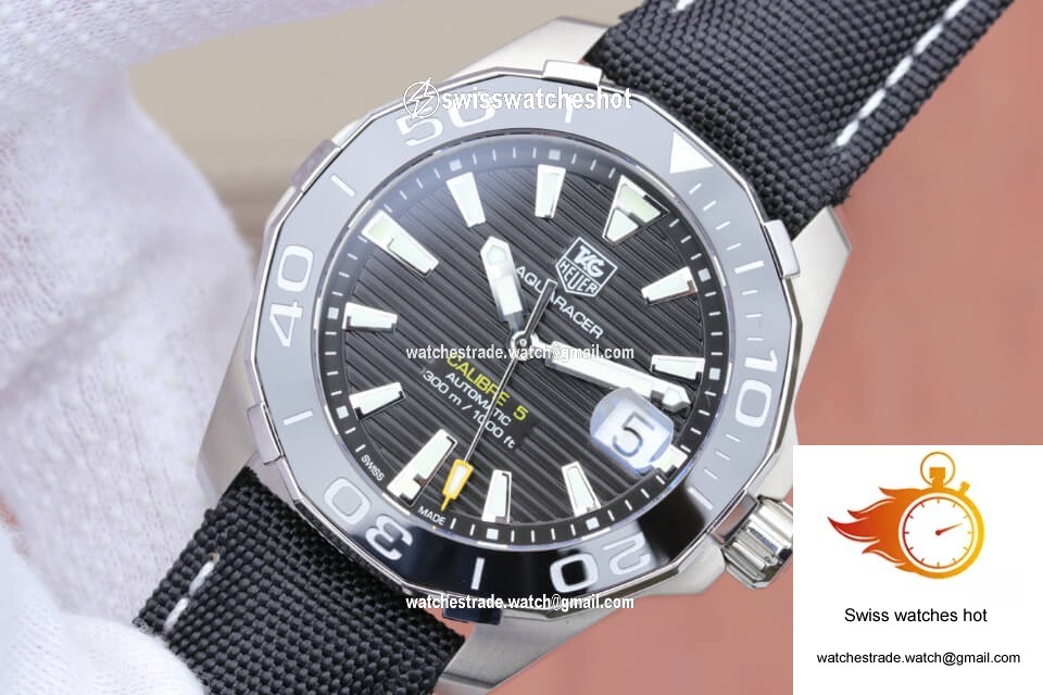 Tag Heuer Aquaracer 300M WAY211A.FC6362 V6 Factory Black Dial 3