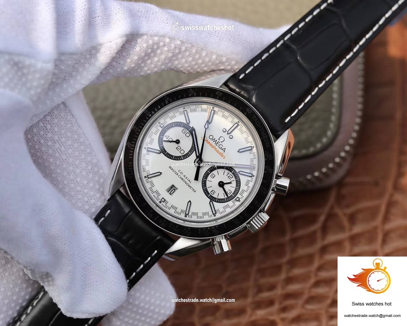 Omega Speedmaster Racing Chronograph 329.33.44.51.04.001 OM Factory White Dial 3