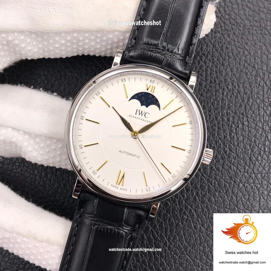 IWC Portofino Moon Phase IW459401 MKS Factory White Dial 3