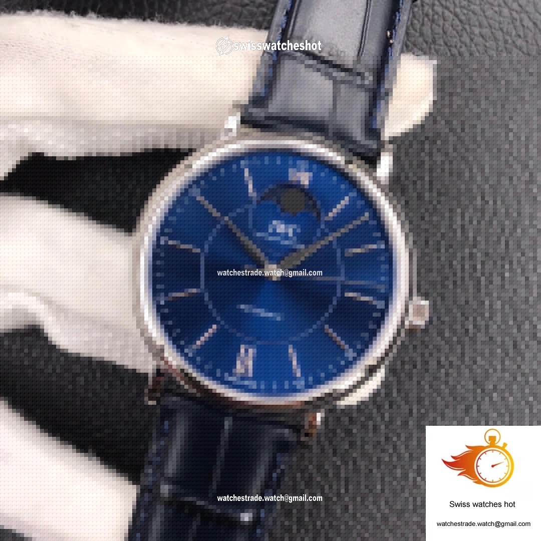 IWC Portofino Moon Phase IW459402 MKS Factory Blue Dial 3