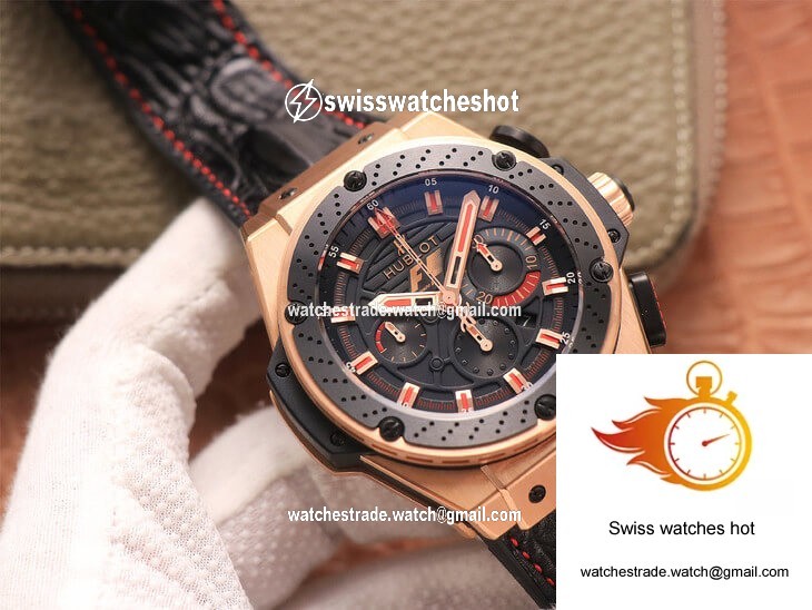 Hublot King Power Ferrari F1 V6 Factory Black Dial Rose Gold 3