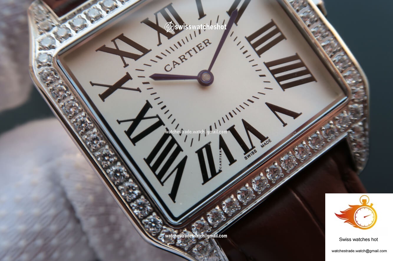 Cartier Santos WH100651 V6 Factory White Dial 3