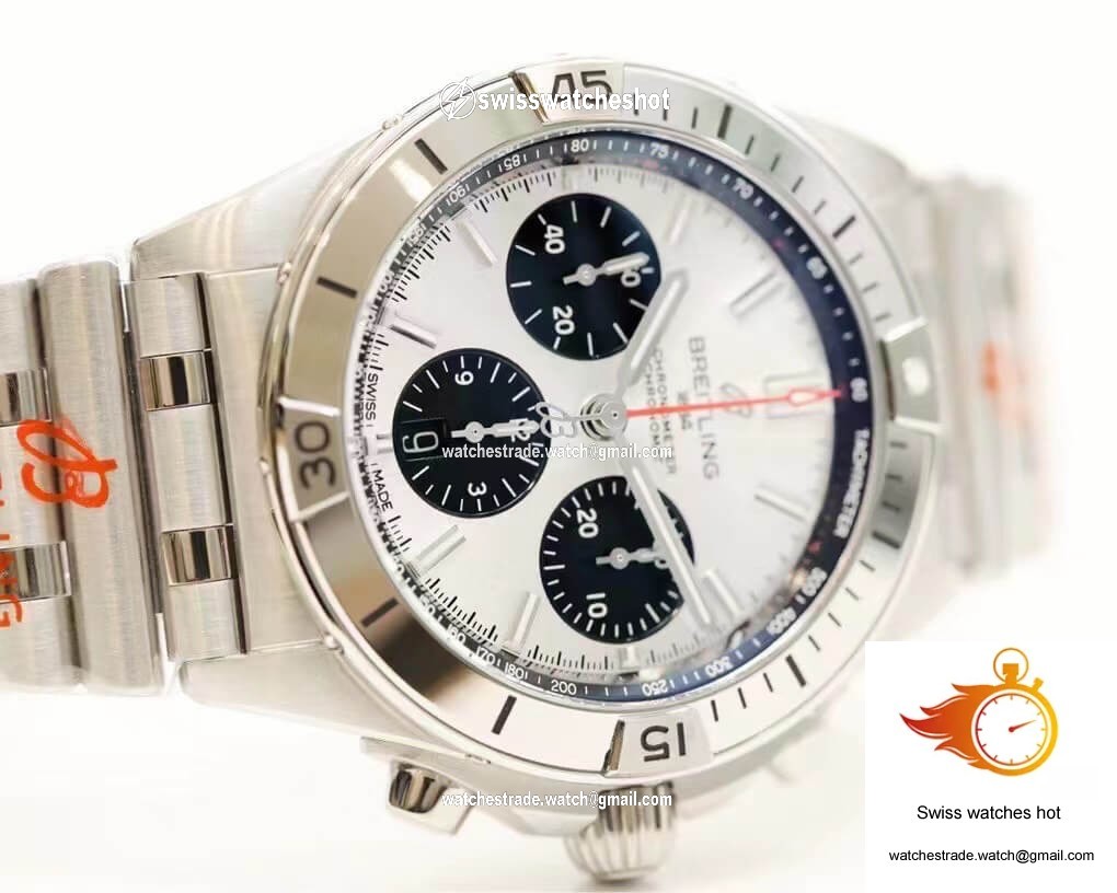 Breitling Chronomat AB0134101G1A1 GF Factory White Dial 3