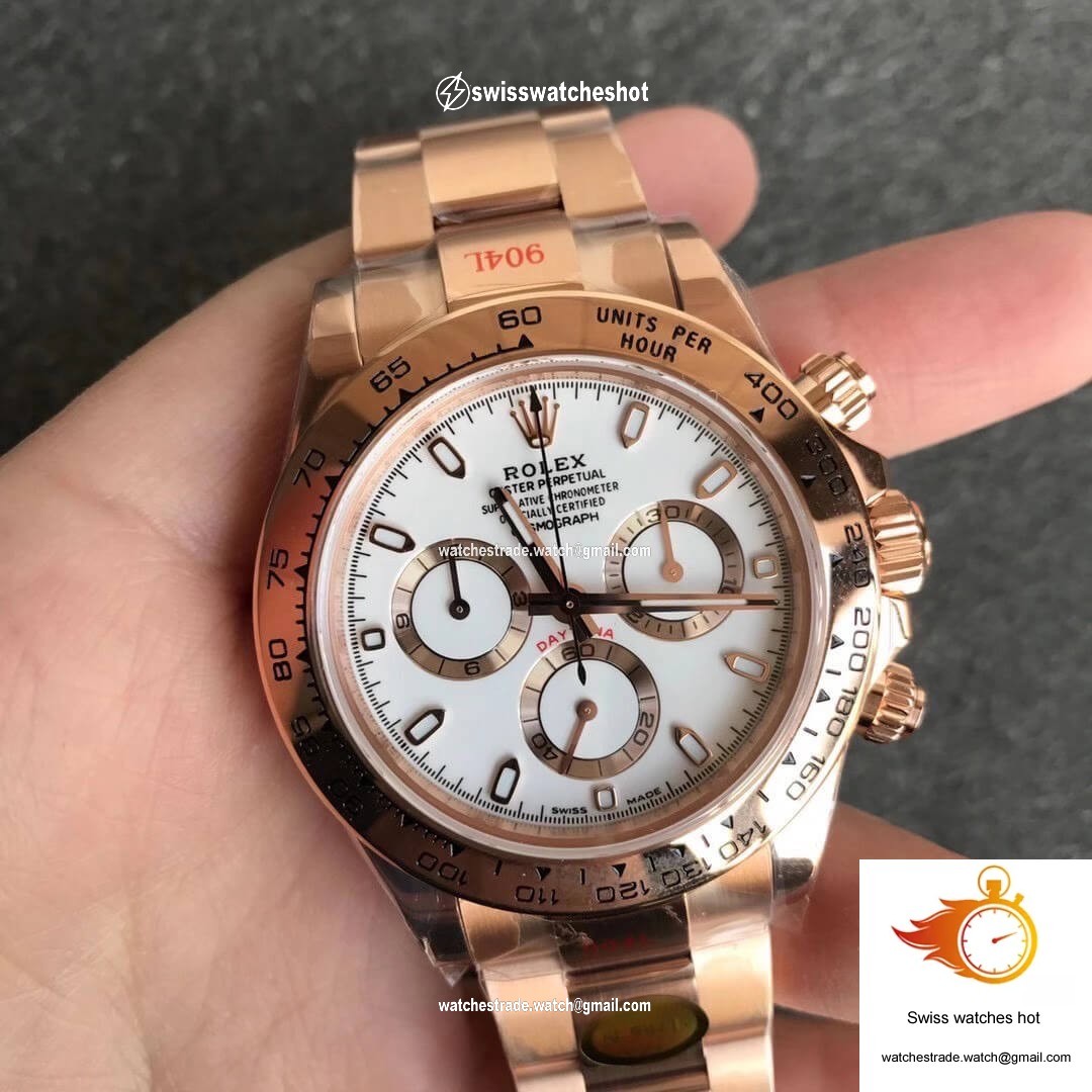 Rolex Daytona m116505-0010 Noob Factory White Dial 3
