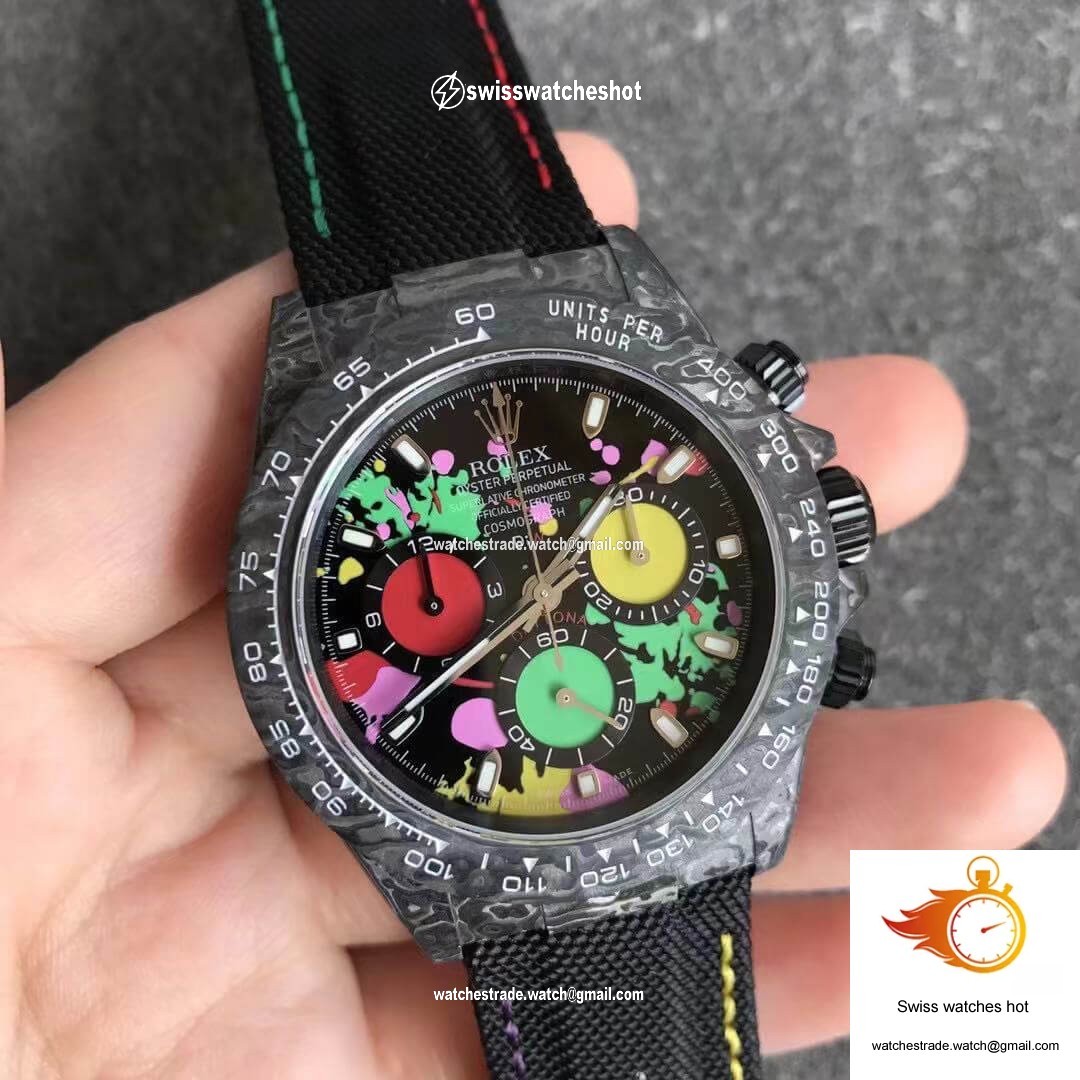 Rolex Daytona Cosmograph Carbon Fiber Diw Customized Version Noob Factory Color Dial 3