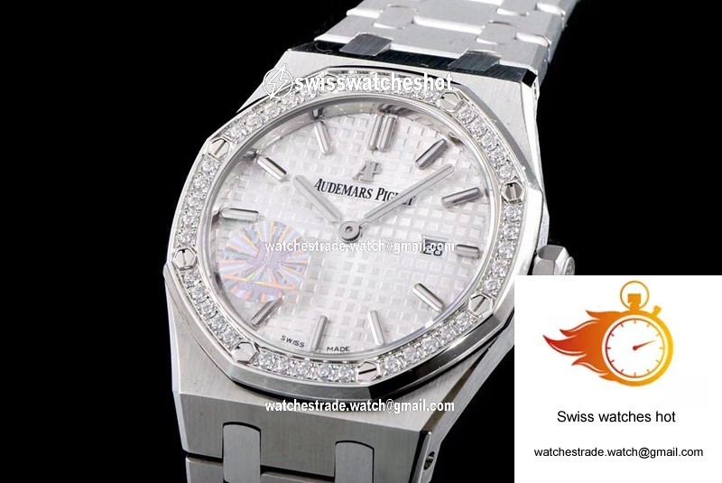 Audemars Piguet Royal Oak Quartz 67651ST.ZZ.1261ST.01 JF Factory White Dial 3